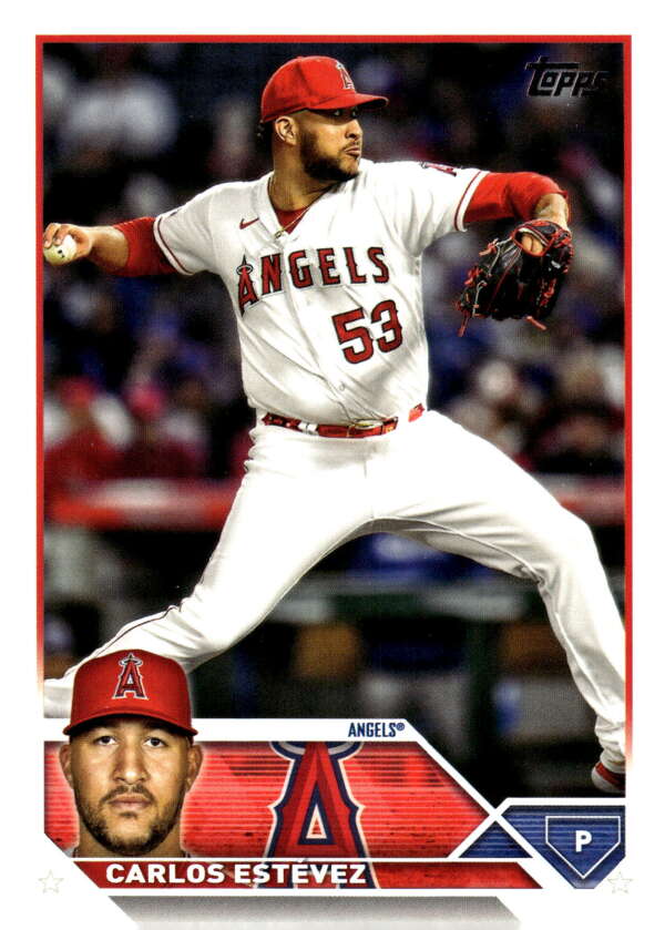 2023 Topps Update Series #US63 Carlos Estevez NM Near Mint Angels