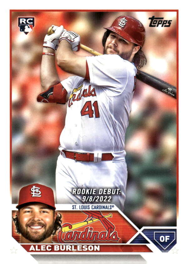 2023 Topps Update Series #US99 Alec Burleson Rookie Debut NM Near Mint Cardinals