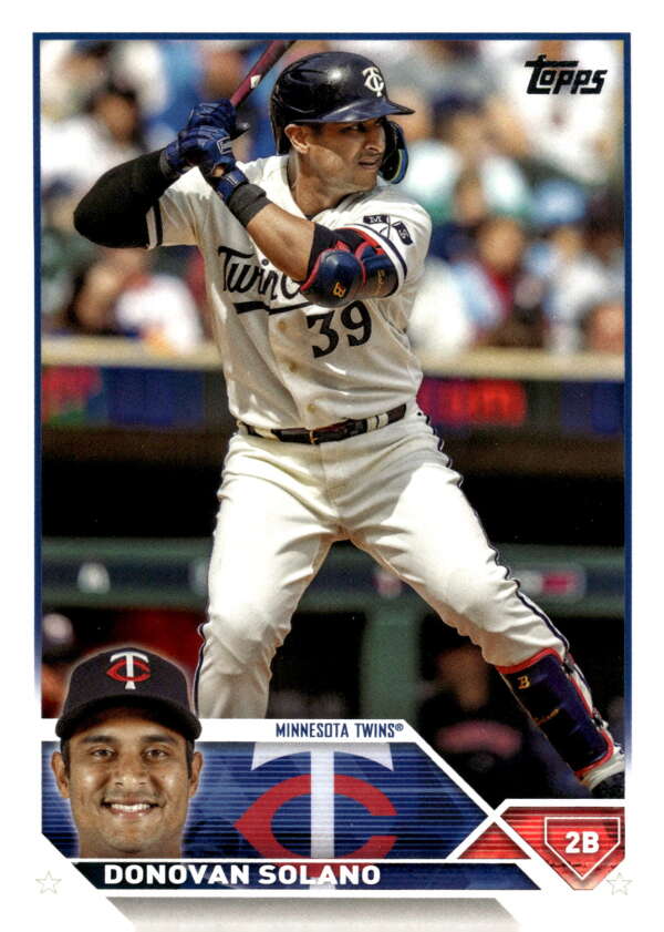 2023 Topps Update Series #US106 Donovan Solano NM Near Mint Twins