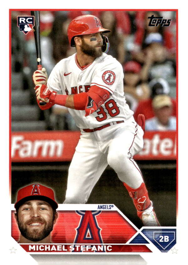 2023 Topps Update Series #US124 Michael Stefanic NM-MT RC Rookie Angels