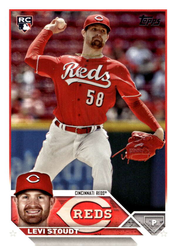 2023 Topps Update Series #US149 Levi Stoudt NM-MT RC Rookie Reds