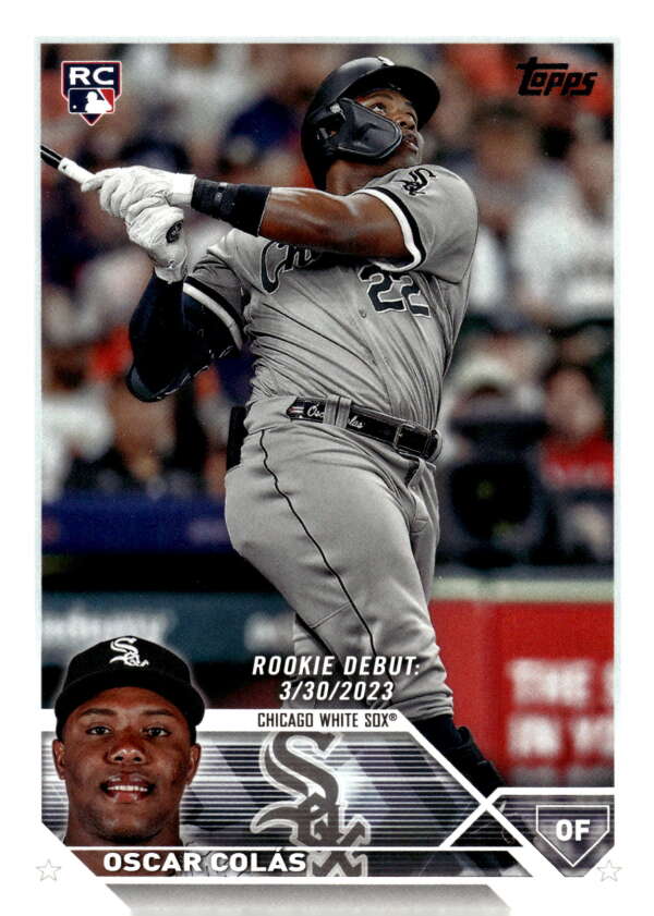 2023 Topps Update Series #US205 Oscar Colas Rookie Debut NM Near Mint White Sox