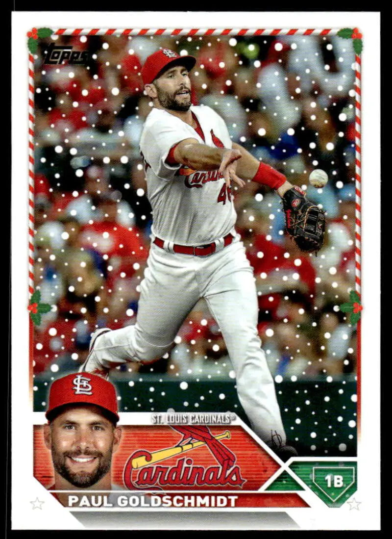 2023 Topps Holiday #H88 Paul Goldschmidt NM Near Mint Cardinals