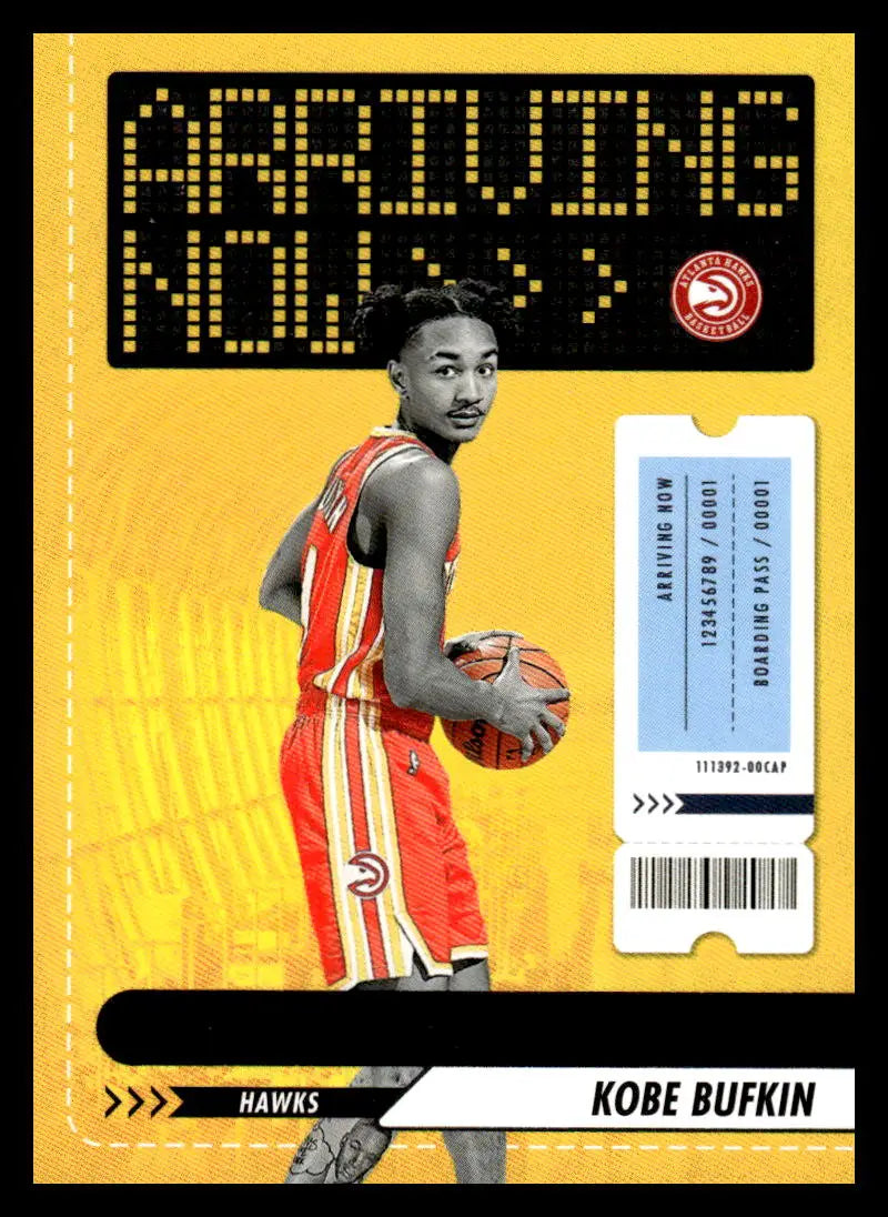 2023-24 Panini Hoops Arriving Now #23 Kobe Bufkin NM-MT Hawks