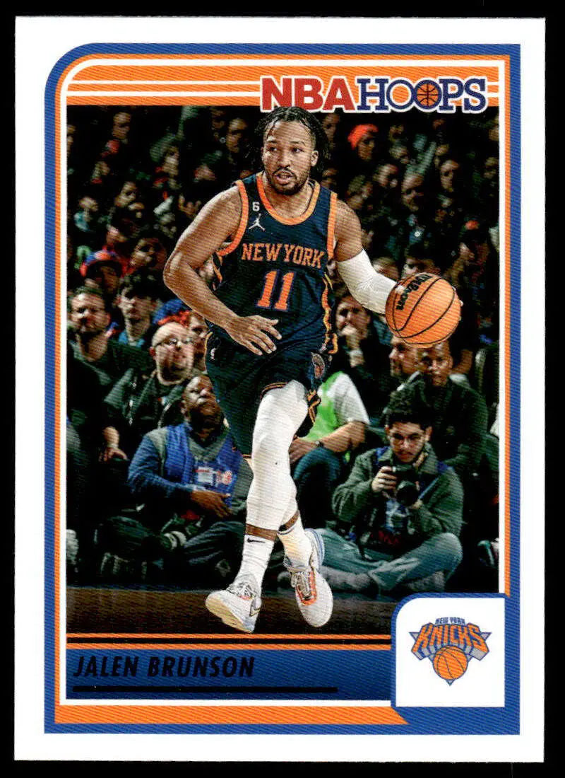 2023-24 Panini Hoops #65 Jalen Brunson NM Near Mint Knicks