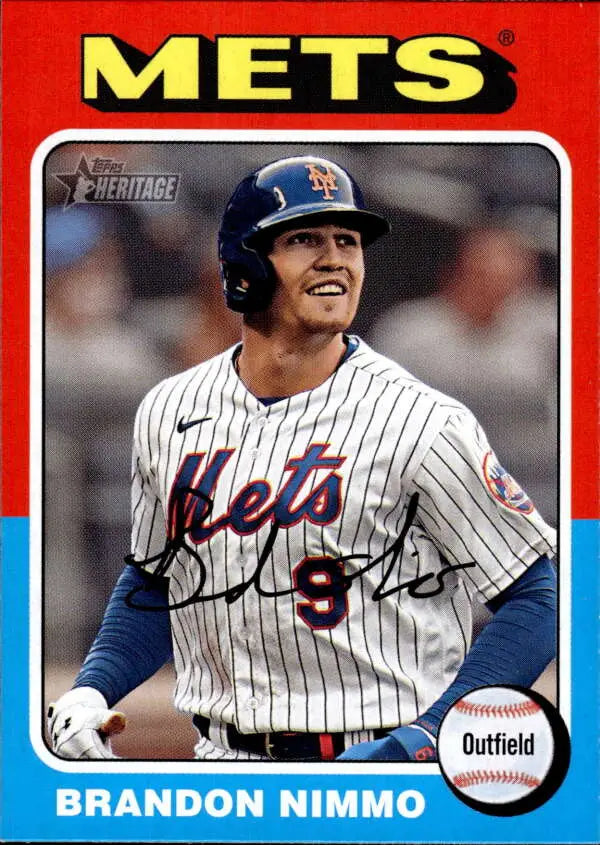 2024 Topps Heritage #110 Brandon Nimmo NM-MT Mets