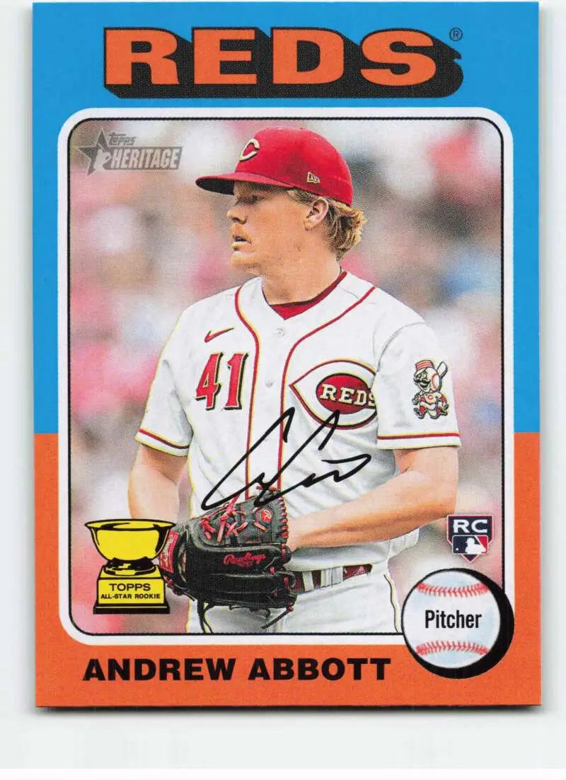 2024 Topps Heritage #470 Andrew Abbott NM-MT RC Rookie Reds