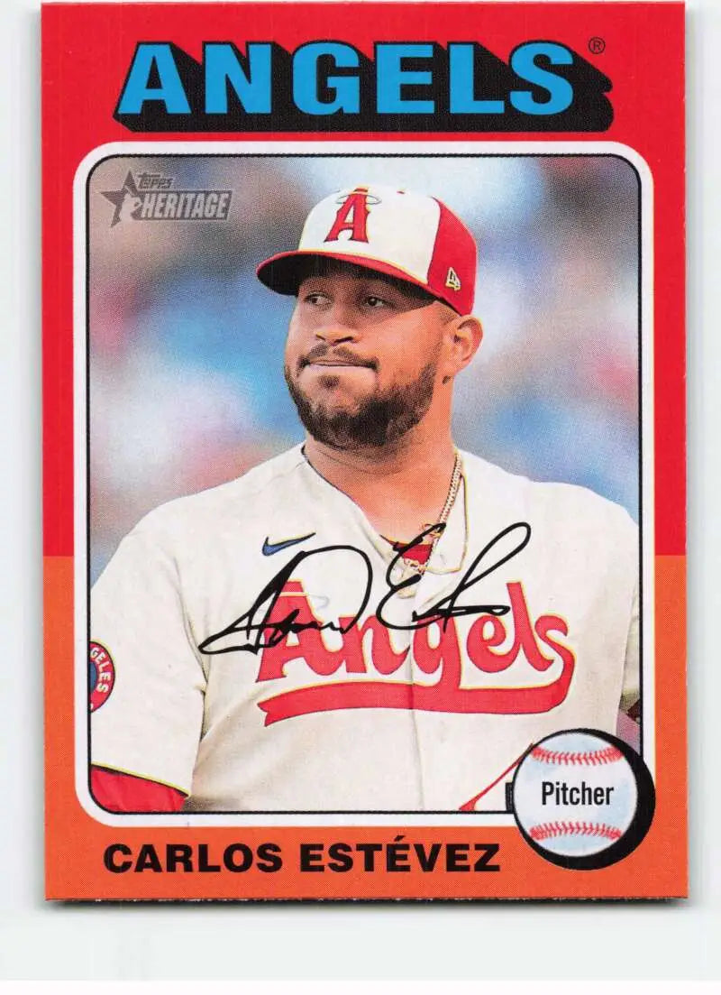 2024 Topps Heritage #498 Carlos Estevez NM-MT Angels