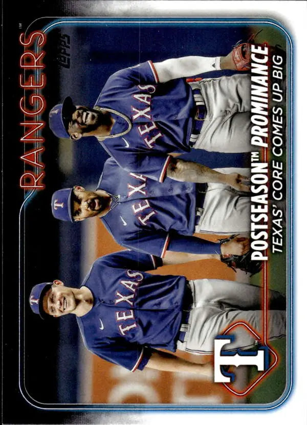 2024 Topps #656 Postseason Prominence NM-MT Rangers