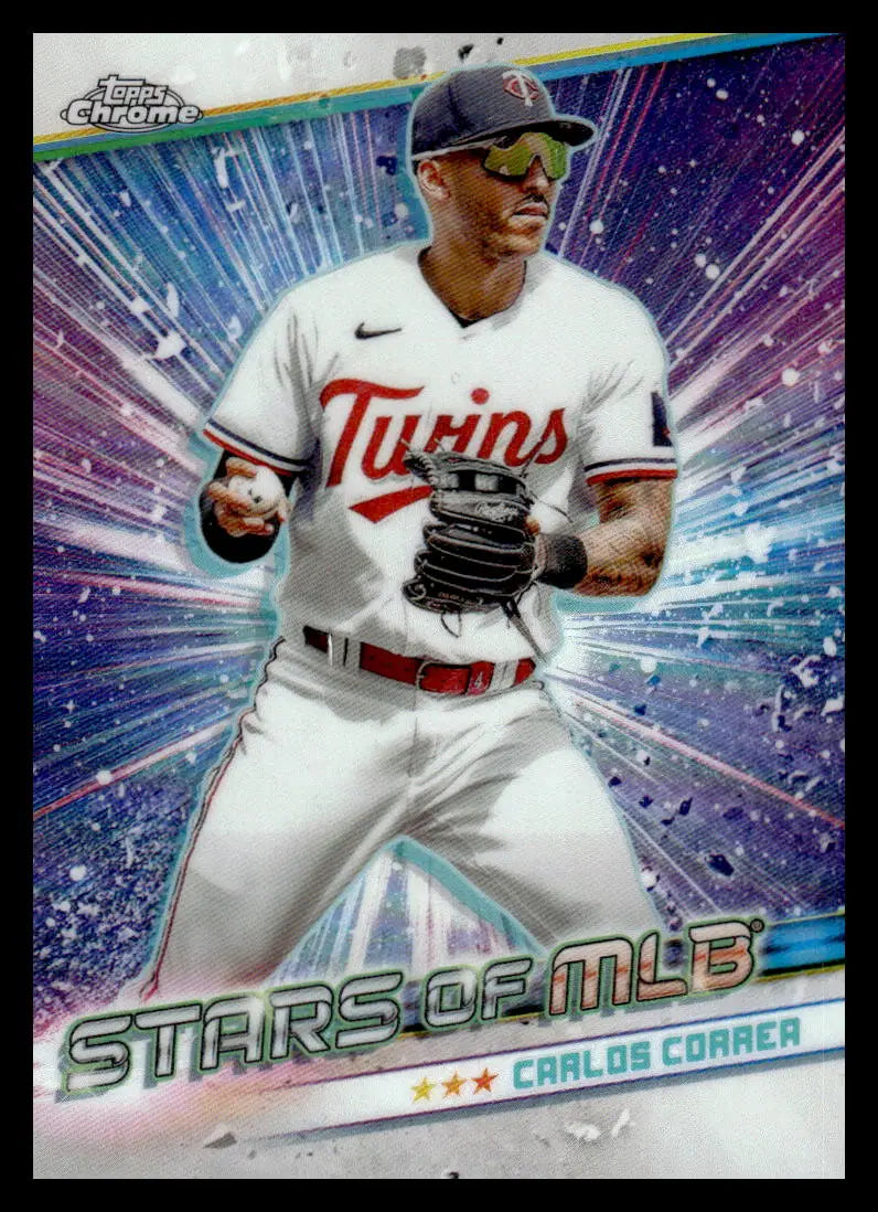 2024 Topps Stars of MLB Chrome Refractor #CSMLB-49 Carlos Correa NM-MT Twins