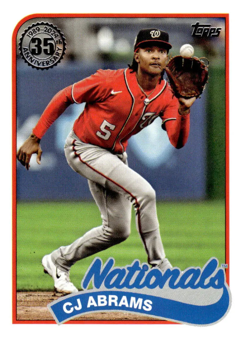 2024 Topps 1989 Baseball #89B2-44 CJ Abrams NM-MT Nationals