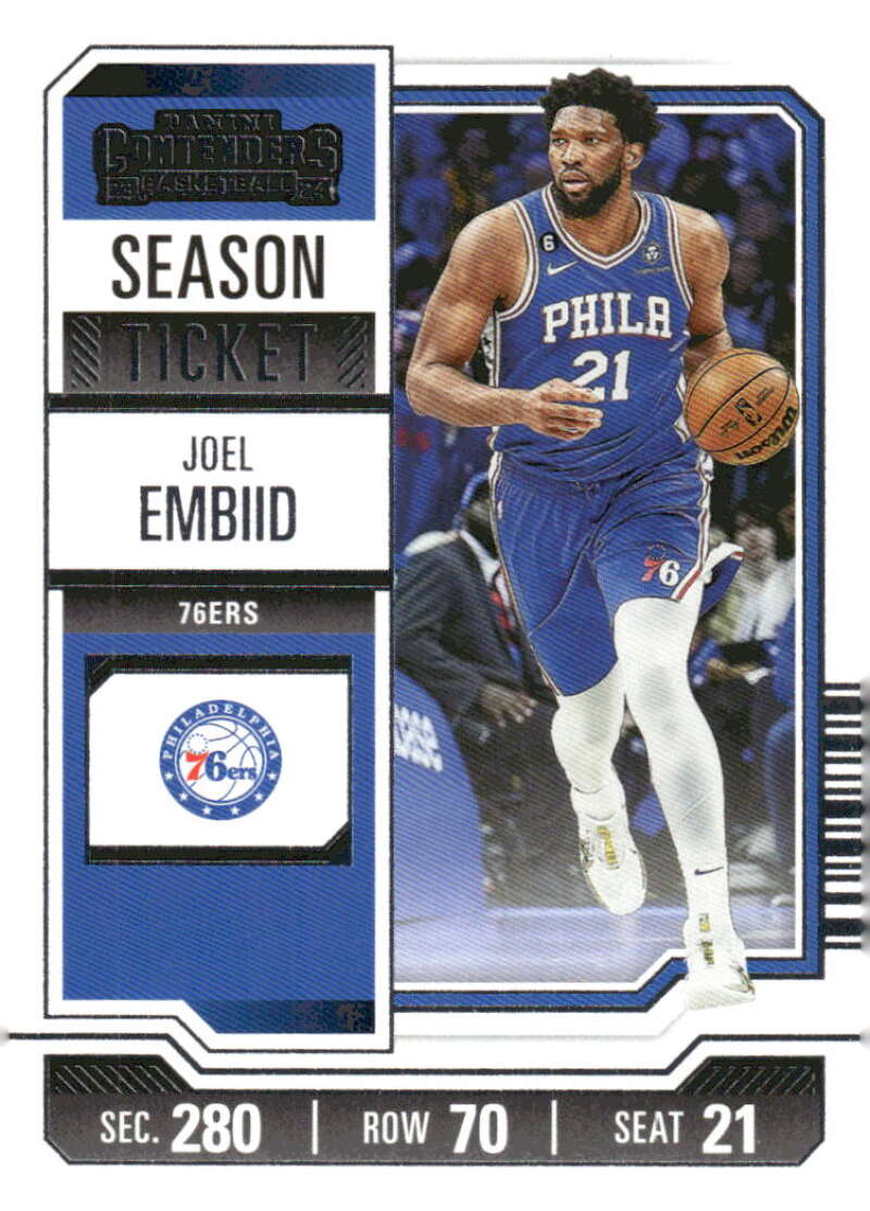 2023-24 Panini Contenders Season Ticket Retail #56 Joel Embiid NM-MT 76ers