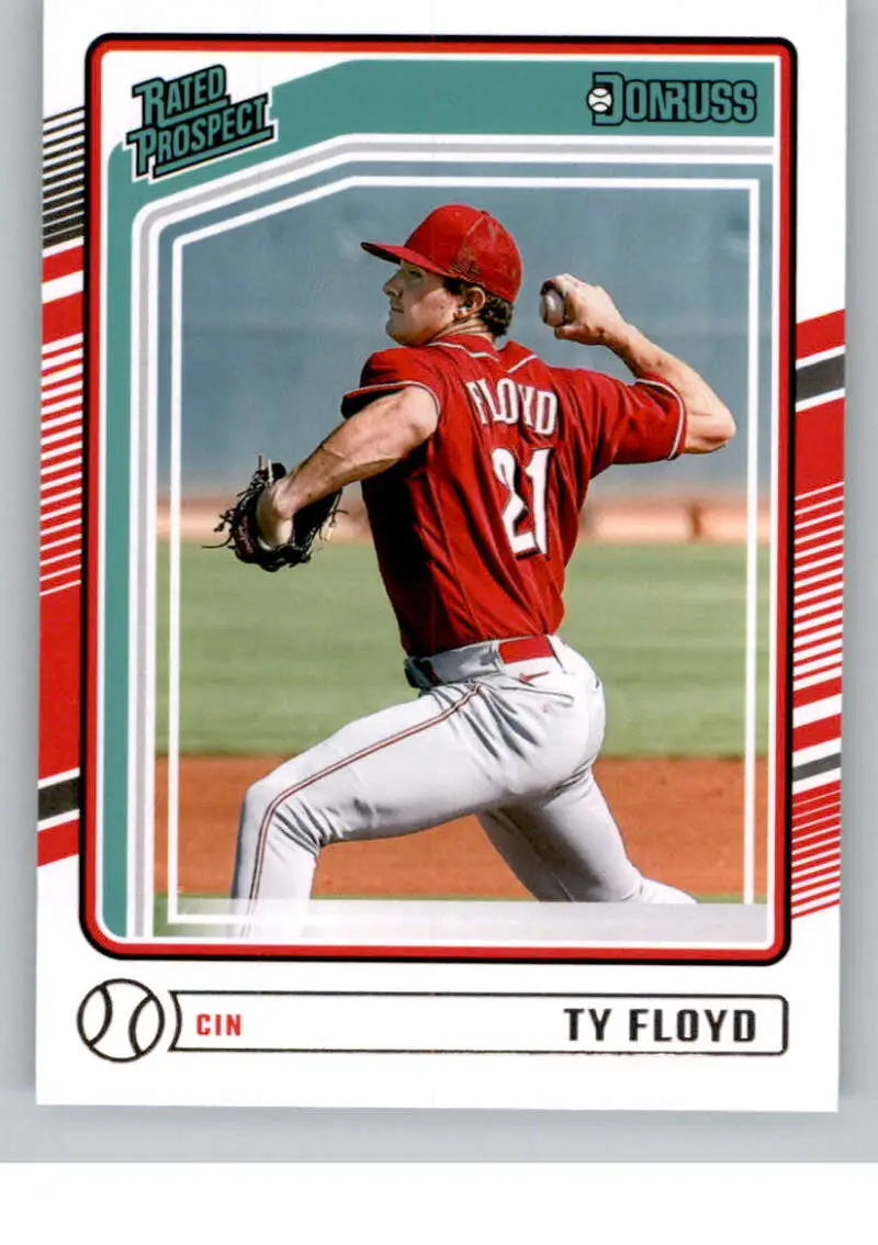 2024 Donruss #111 Ty Floyd Rated Prospect NM-MT RC Rookie Reds