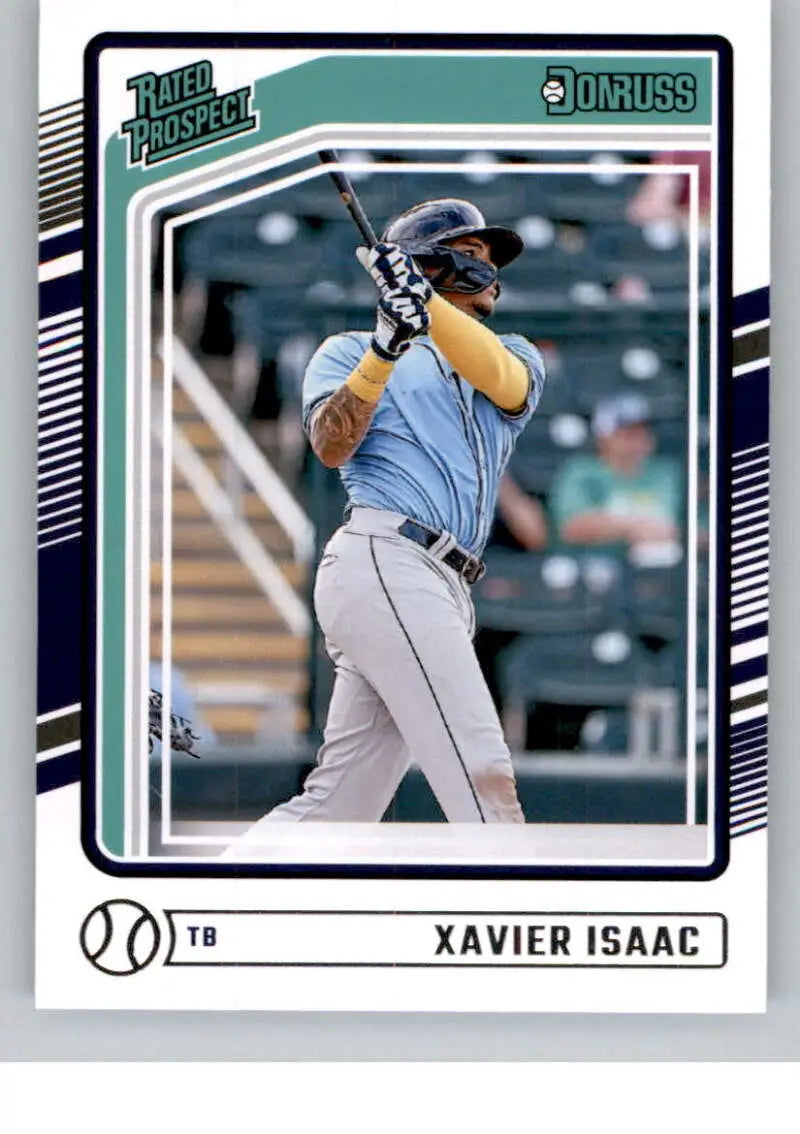 2024 Donruss #123 Xavier Isaac Rated Prospect NM-MT RC Rookie Rays