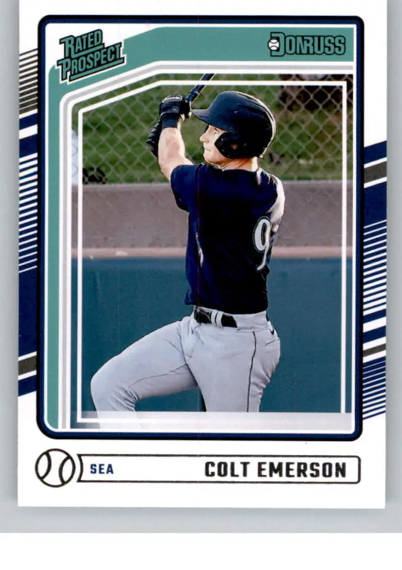 2024 Donruss #173 Colt Emerson Rated Prospect NM-MT RC Rookie Mariners