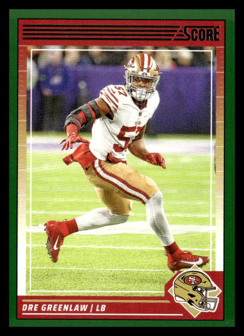 2024 Score Green #250 Dre Greenlaw NM-MT 49ers