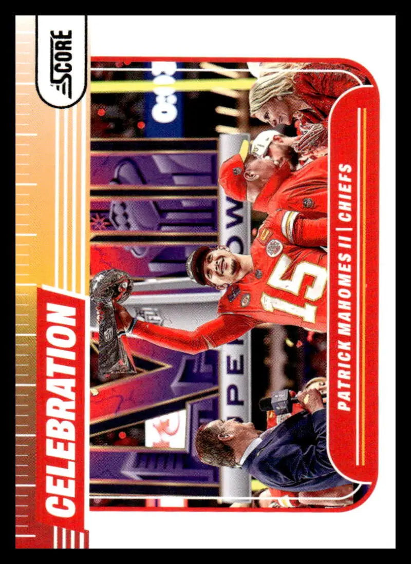 2024 Score Celebration #1 Patrick Mahomes II NM-MT Chiefs