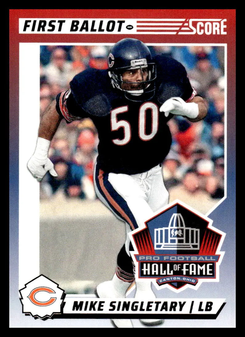 2024 Score First Ballot #4 Mike Singletary NM-MT Bears