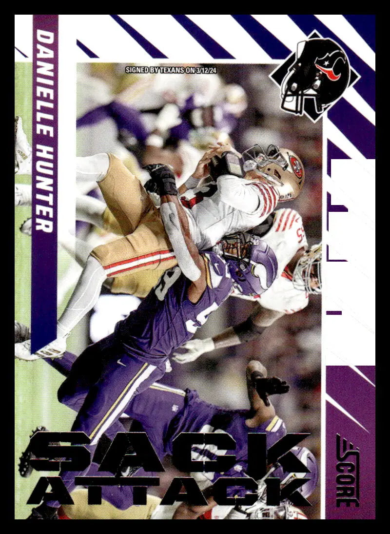 2024 Score Sack Attack #12 Danielle Hunter NM-MT Texans