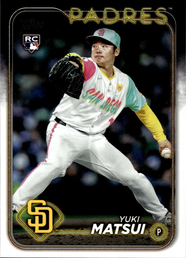 2024 Topps Update #US8 Yuki Matsui NM-MT RC Rookie Padres