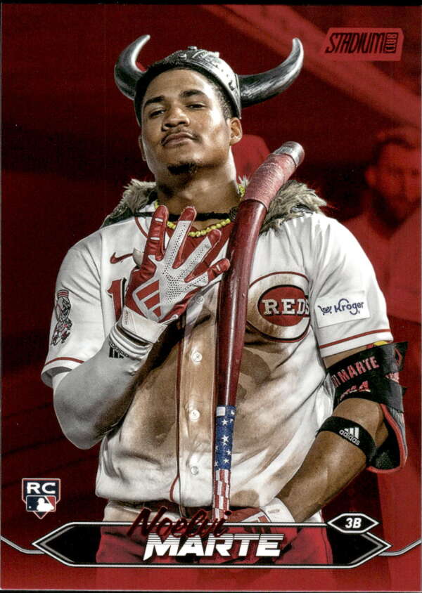 2024 Topps Stadium Club Red Foil #13 Noelvi Marte NM-MT RC Rookie Reds