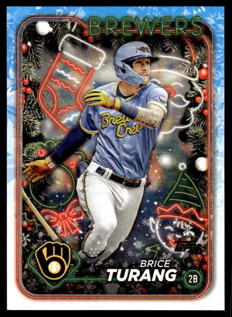 2024 Topps Holiday #H40 Brice Turang NM-MT Brewers