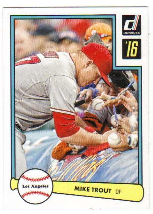 2016 Donruss 1982 #1 Mike Trout NM-MT Angels