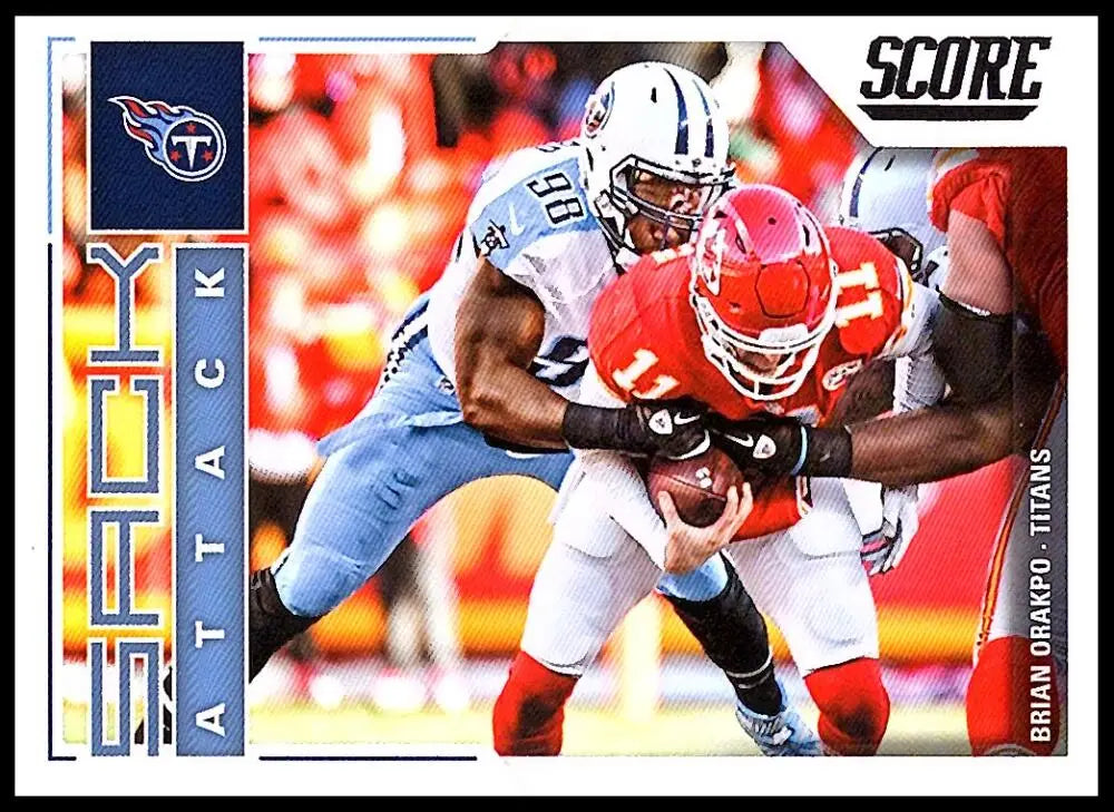 2017 Score Sack Attack #6 Brian Orakpo NM-MT Titans