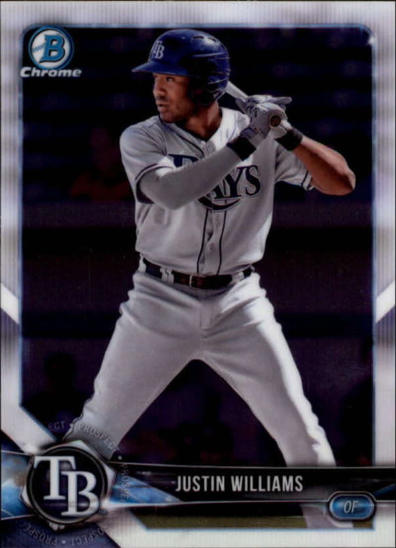 2018 Bowman Chrome Prospects #BCP10 Justin Williams NM-MT Rays