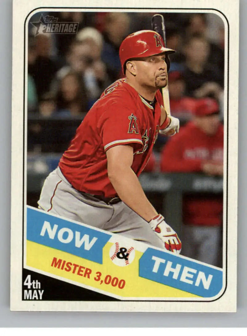 2018 Topps Heritage High Number Now and Then #NT-6 Albert Pujols NM-MT