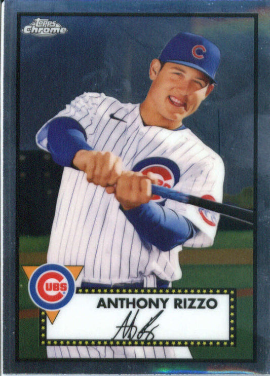 Anthony Rizzo 2021 Topps Chrome Platinum Anniversary Chicago Cubs Baseball Card