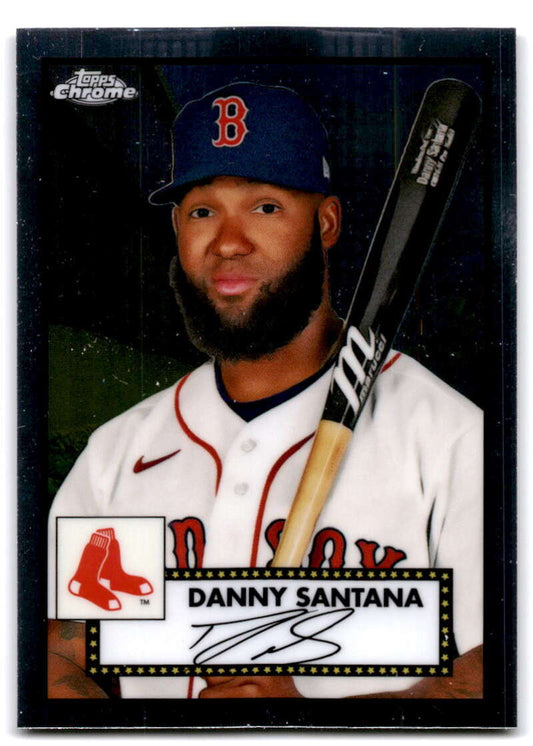 Danny Santana Boston Red Sox Baseball Card from 2021 Topps Chrome Platinum Anniversary