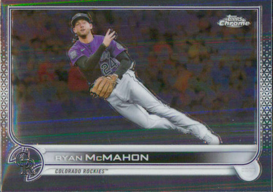 2022 Topps Chrome #163 Ryan McMahon NM-MT Colorado Rockies Baseball Card  Image 1