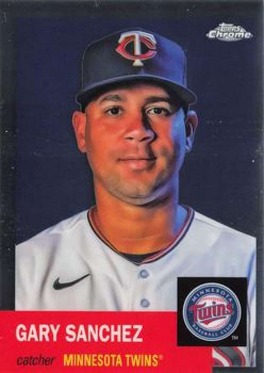 2022 Topps Chrome Platinum Anniversary Gary Sanchez Minnesota Twins baseball card image