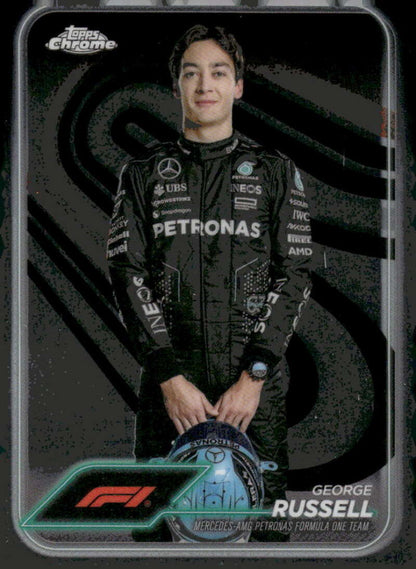 2024 Topps Chrome Formula 1 #5 George Russell NM-MT Mercedes-AMG Petronas Formula One Team Racing Card  Image 1