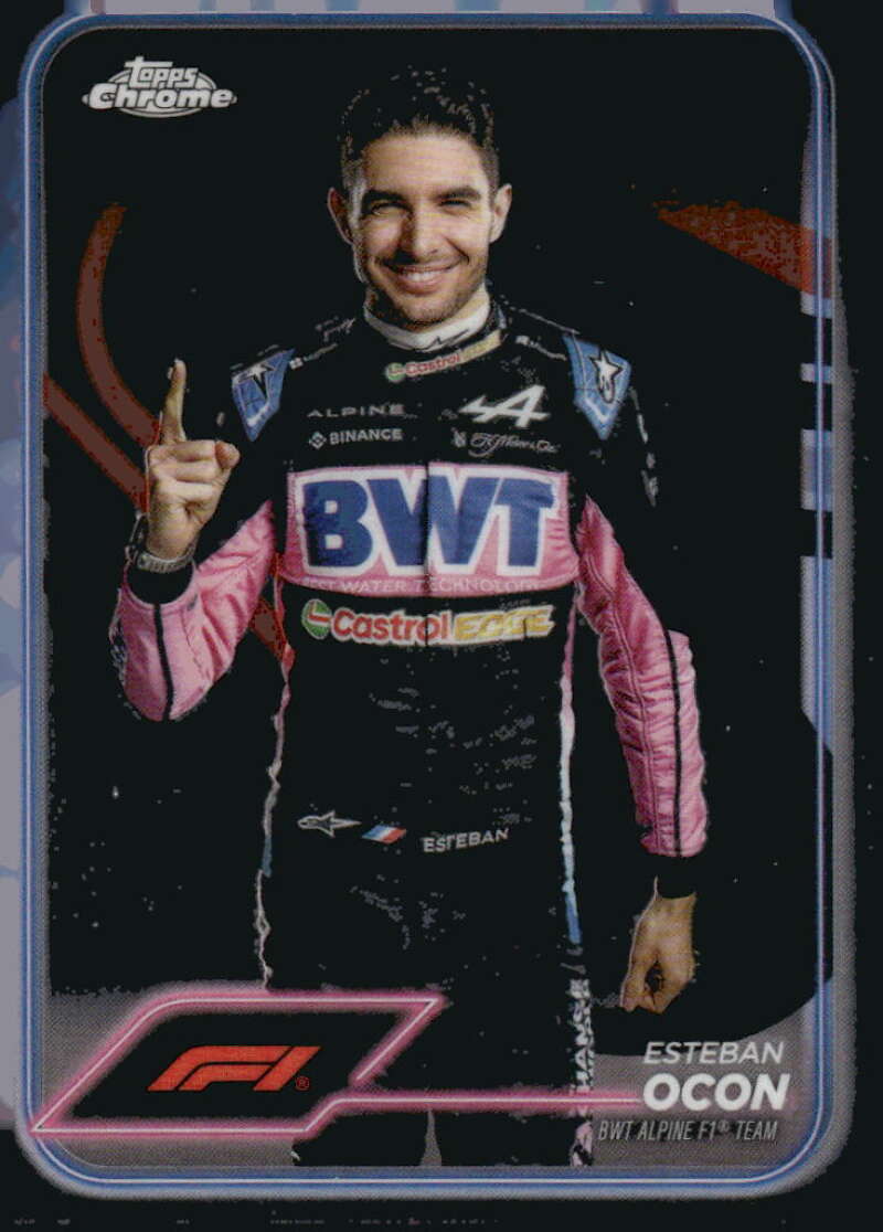 2024 Topps Chrome Formula 1 #9 Esteban Ocon NM-MT BWT Alpine F1 Team Racing Card  Image 1