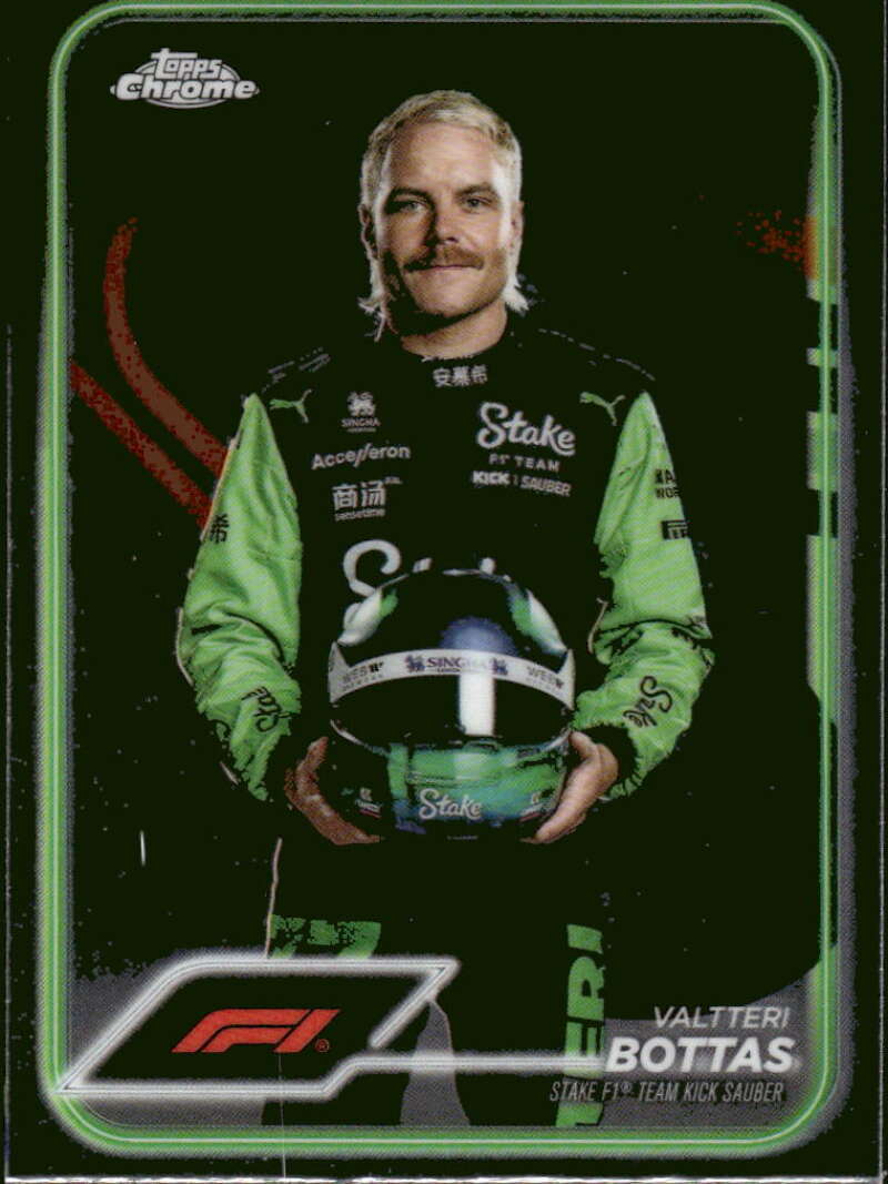 2024 Topps Chrome Formula 1 #13 Valtteri Bottas NM-MT Stake F1 Team KICK Sauber Racing Card  Image 1