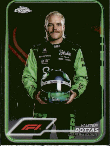 2024 Topps Chrome Formula 1 #13 Valtteri Bottas NM-MT Stake F1 Team KICK Sauber Racing Card  Image 1