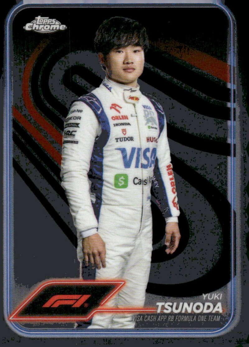 2024 Topps Chrome Formula 1 #17 Yuki Tsunoda NM-MT Visa Cash App RB Formula One Team Racing Card  Image 1