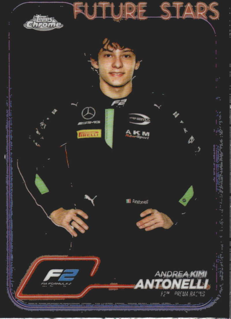 2024 Topps Chrome Formula 1 #22 Andrea Kimi Antonelli NM-MT F2 - PREMA Racing Racing Card  Image 1