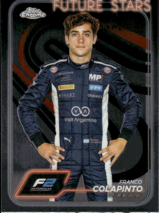 2024 Topps Chrome Formula 1 #24 Franco Colapinto NM-MT F2 - MP Motorsport Racing Card  Image 1