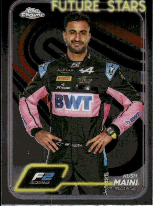 2024 Topps Chrome Formula 1 #27 Kush Maini NM-MT F2 - Invicta Racing Racing Card  Image 1