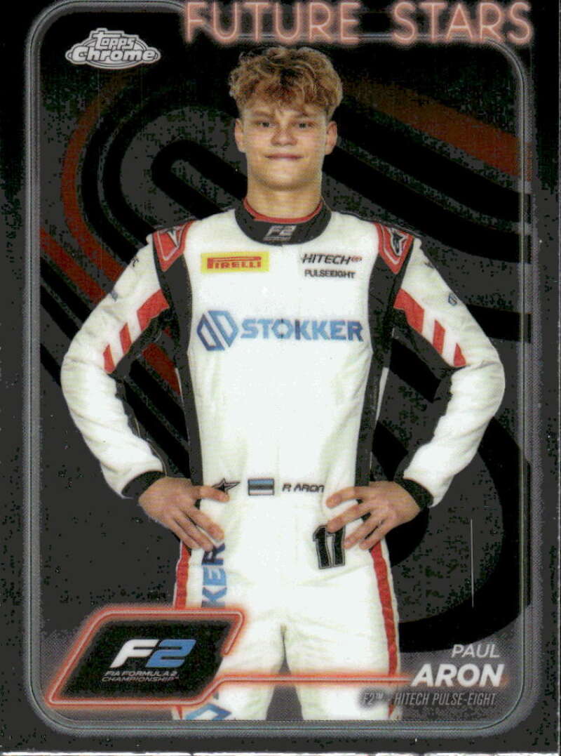 2024 Topps Chrome Formula 1 #31 Paul Aron NM-MT F2 - Hitech Pulse-Eight Racing Card  Image 1