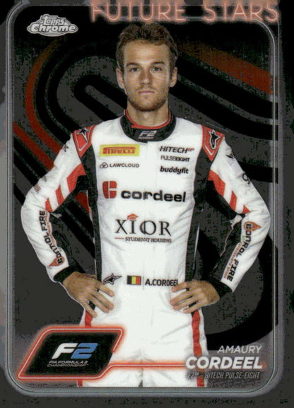 2024 Topps Chrome Formula 1 #32 Amaury Cordeel NM-MT F2 - Hitech Pulse-Eight Racing Card  Image 1