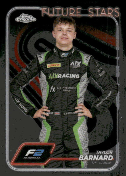 2024 Topps Chrome Formula 1 #36 Taylor Barnard NM-MT F2 - AIX Racing Racing Card  Image 1