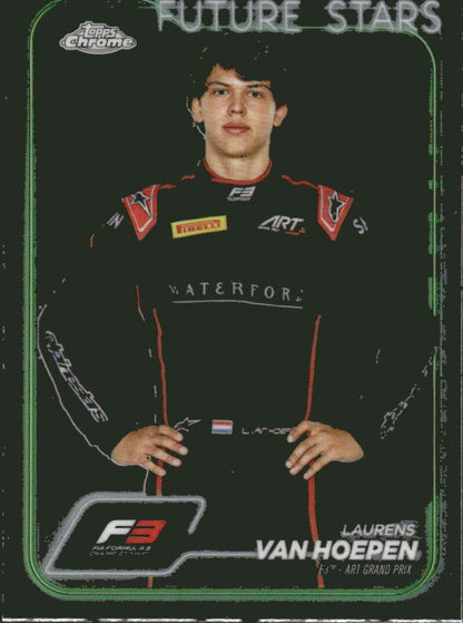 2024 Topps Chrome Formula 1 #65 Laurens van Hoepen NM-MT F3 - ART Grand Prix Racing Card  Image 1