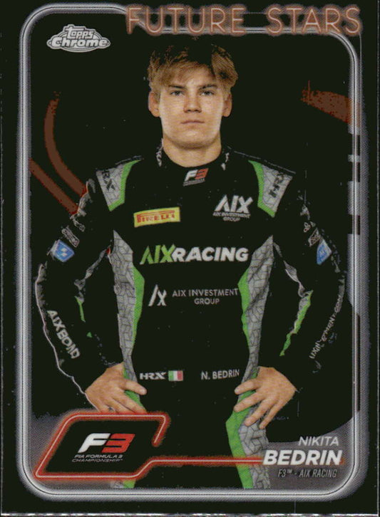 2024 Topps Chrome Formula 1 #68 Nikita Bedrin NM-MT F3 - AIX Racing Racing Card  Image 1