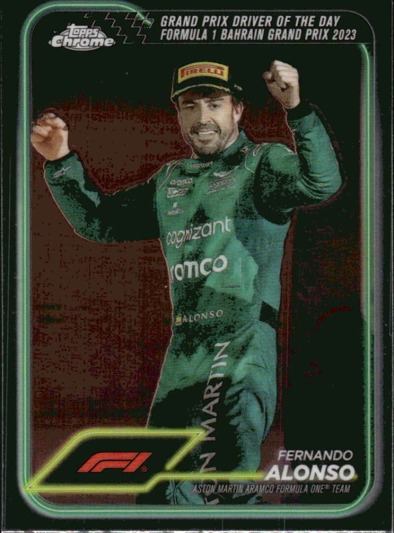 2024 Topps Chrome Formula 1 #159 Fernando Alonso NM-MT Aston Martin Aramco Formula One Team Racing Card  Image 1