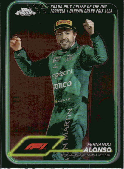 2024 Topps Chrome Formula 1 #159 Fernando Alonso NM-MT Aston Martin Aramco Formula One Team Racing Card  Image 1