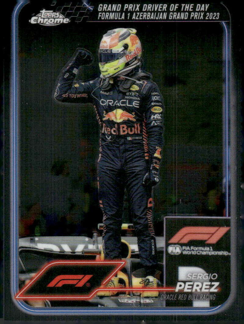 2024 Topps Chrome Formula 1 #162 Sergio Perez NM-MT Oracle Red Bull Racing Racing Card  Image 1